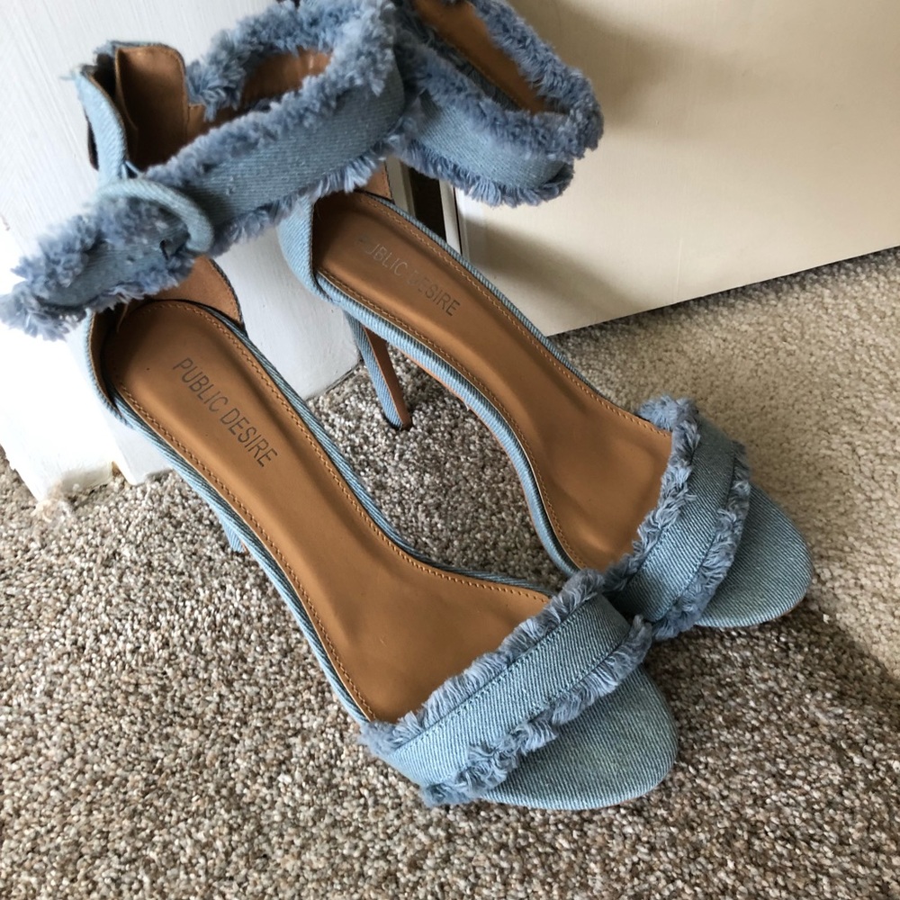 Public desire denim pump